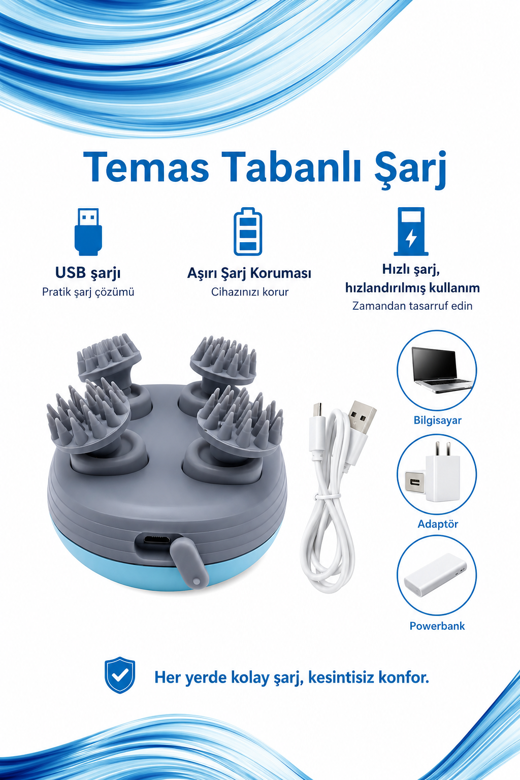 Taşınabilir Şarjlı Masaj Aleti